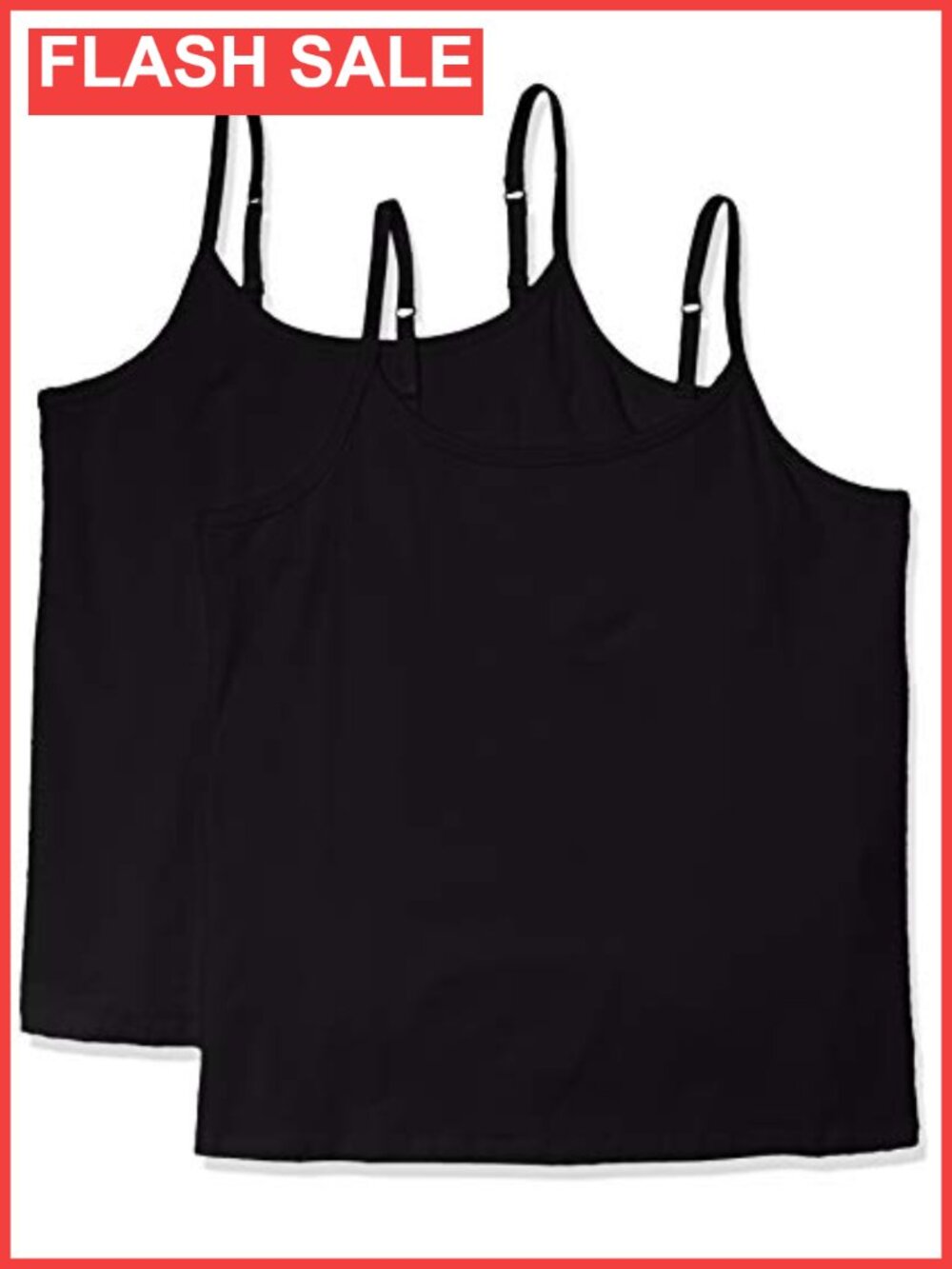 Women's Fitted Tank Top Camisole Undershirt Adjustable Strap Scoop Neck